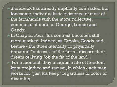 what are two books that crooks owns? Crooks' solitary existence is a reflection of his past and the societal attitudes towards outcasts.